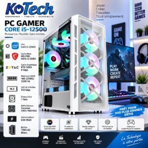 Gamer  Core I5-12500 / RTX 3050 - 6Giga /  16G ram