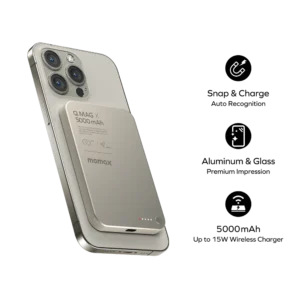 Power Bank magnétique sans fil Q.Mag X 5000 mAh