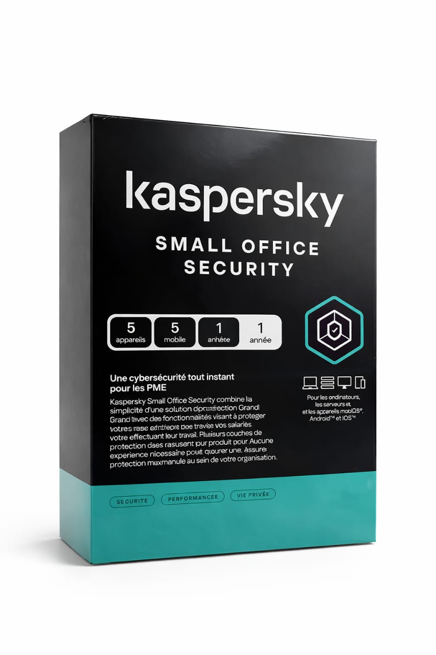 Kaspersky Small Office Security - 5 Postes + 5 Mobiles + 1 Serveur - 1 An