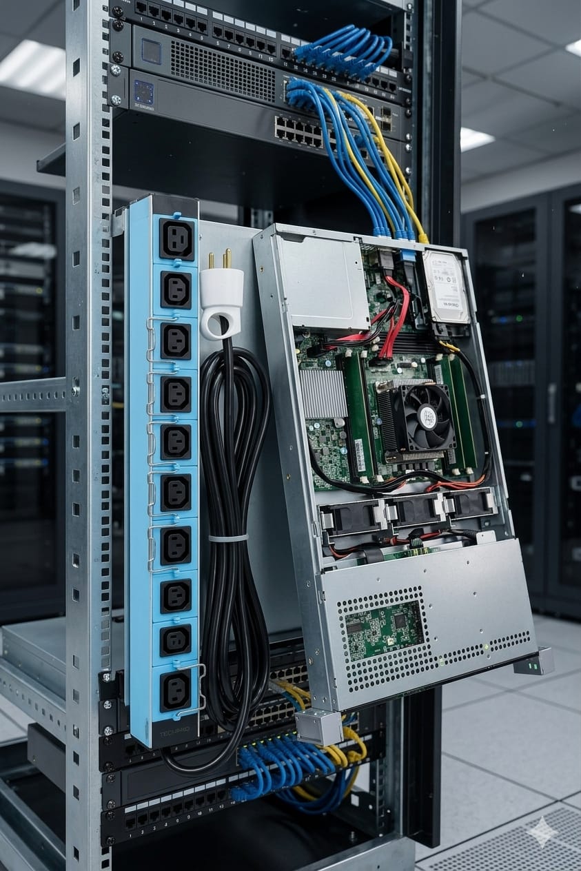 Multiprise 8 Prises IEC PDU Rack 19" pour Serveur & Réseaux – Image 2