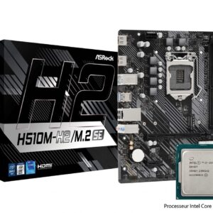 Carte mère ASRock H510M-H2/M.2 SE + Processeur Intel Core i7-10700