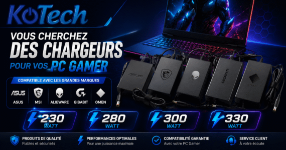 chargeurs pc gamer