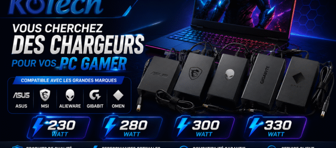 chargeurs pc gamer
