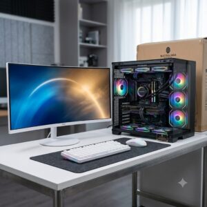Gamer core i9-10900K / RTX 5060 – 8Giga / 32G DDR4 ( 16G x 2 ) / 2 TERA nvme  +  1 ecran msi 34 pouces incurvé