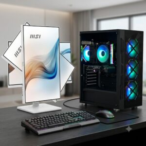 Gamer Core I5-12500 / RTX 3050 – 6Giga / 16G ram +  1 écran msi 24 pouces