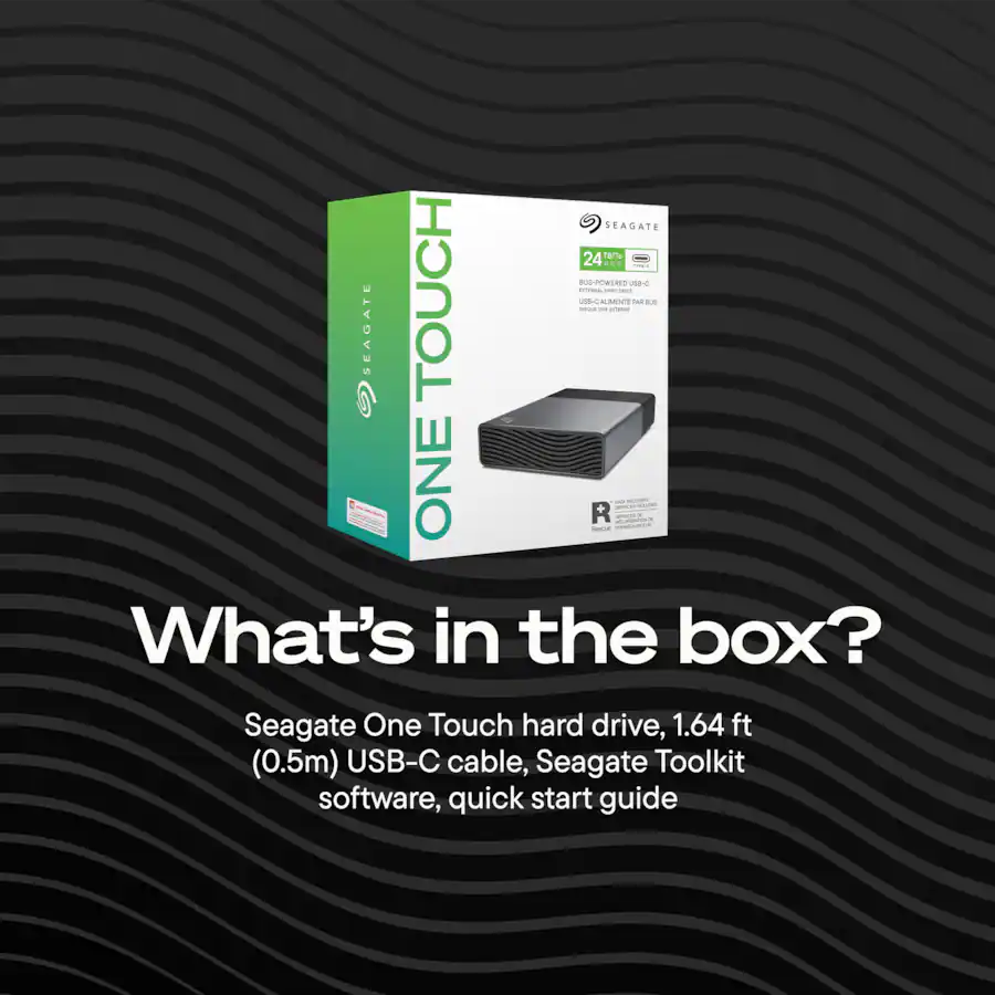 Seagate One Touch Desktop 8TB Disque Dur Externe Portable, USB-C Powered, 3.5 inch, USB 3.0, PC & Laptop – Image 3