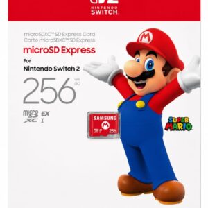 Carte mémoire micro SD express 256 Go Samsung Nintendo Switch 2