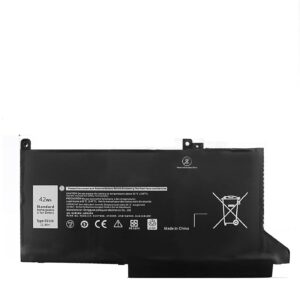 Batterie DELL DJ1J0  compatible Latitude 12 7000 7480 7290 E7280 E7290 7380 7390 E7380 E7390 7480 7490 E7480 E7490 Series PGFX4 ONFOH 451-BBZL - NOIR