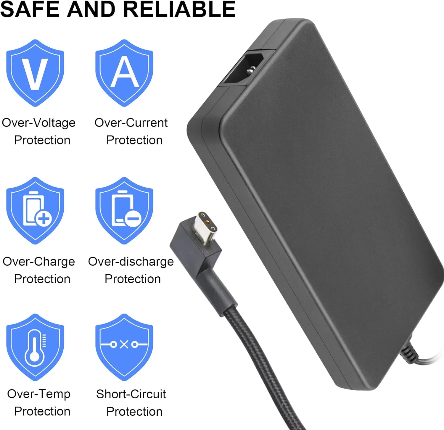 Chargeur Razer 230W 19,5V 11,8A, connecteur 3 broches magnétique – Image 4