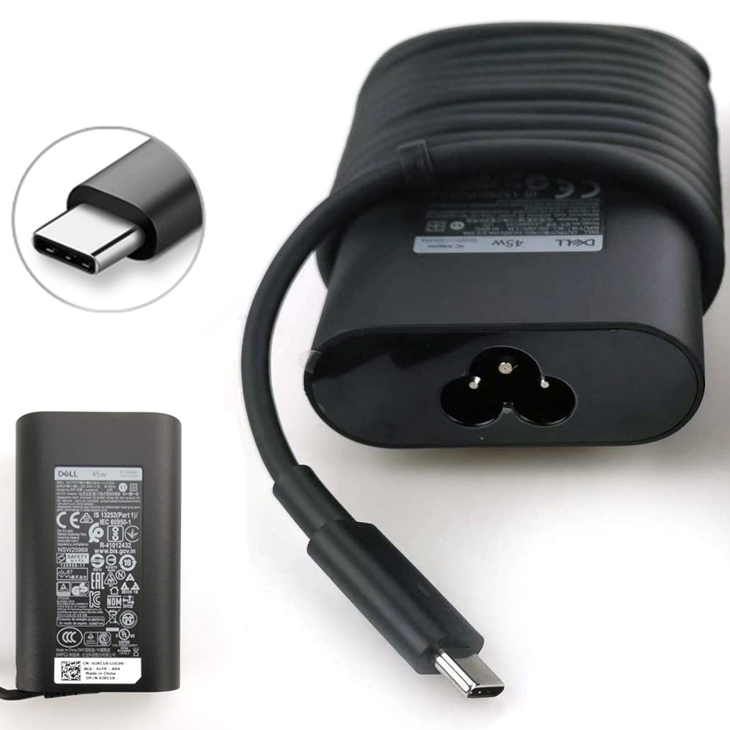 Chargeur PC Portable Dell 45W USB Type-C – 20V / 2,25A – Image 3