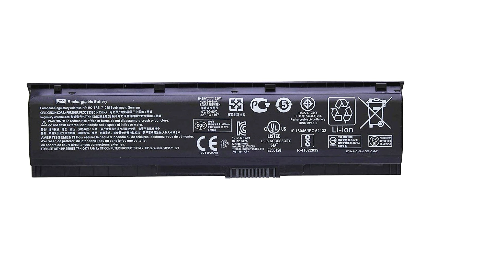 Batterie HP PA06 compatible pour ordinateur portable