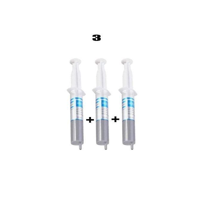 3x Seringues De Pate Thermique 30g HY510 Pour CPU GPU Processeur Dissipateur - Gris