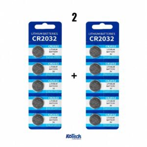 Pack de 2X Piles lithium CR2032 3V pour BIOS/CMOS