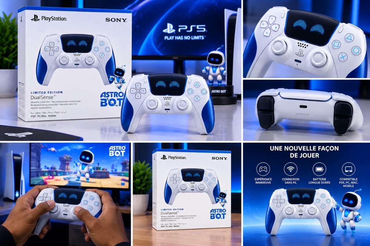 Manette sans fil Sony PlayStation 5 DualSense Édition Limitée Astro Bot – Image 2