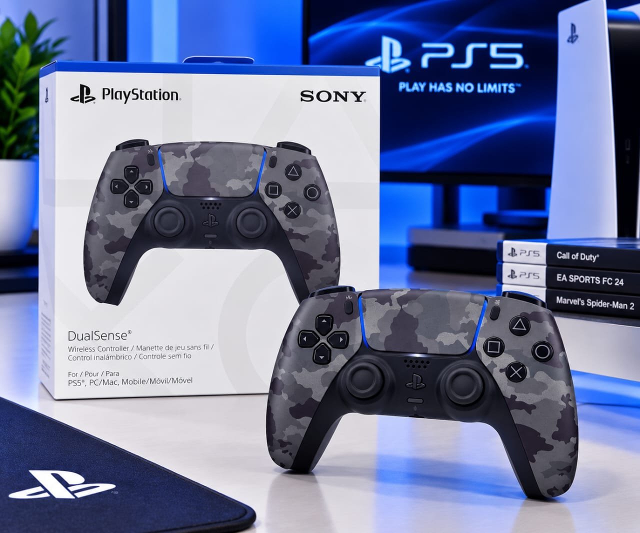 Manette sans fil DualSense PS5 Camouflage