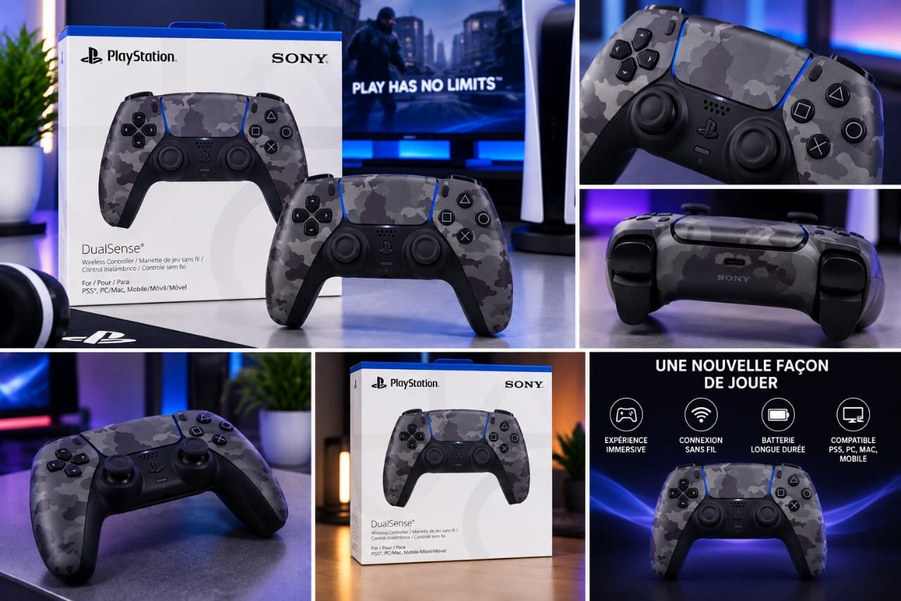 Manette sans fil DualSense PS5 Camouflage – Image 2