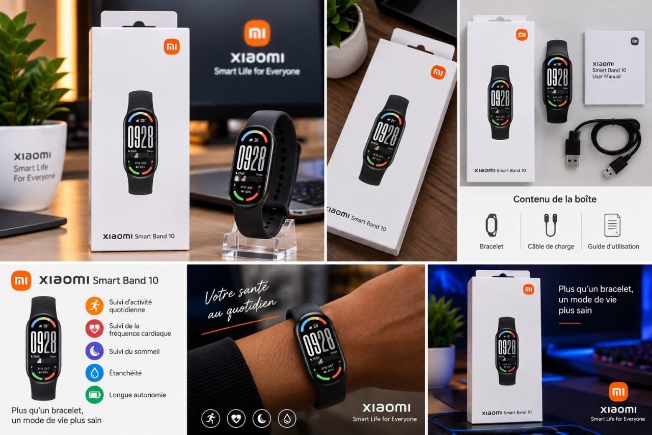 Bracelet Connecté Intelligent Xiaomi Smart Band 10 – Image 2