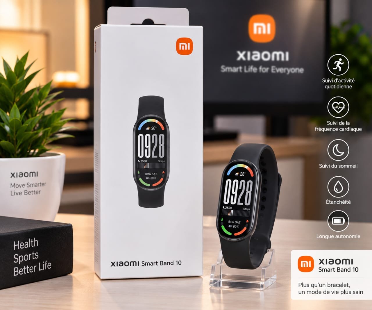 Bracelet Connecté Intelligent Xiaomi Smart Band 10