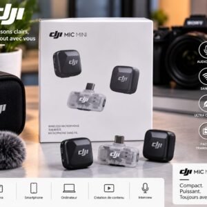 , Microphone Sans Fil DJI Mic Mini 2 Émetteurs + Récepteur USB-C