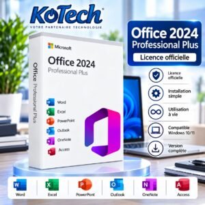 Microsoft Office 2024 Professional Plus, Licence Officielle pour Windows 10/11