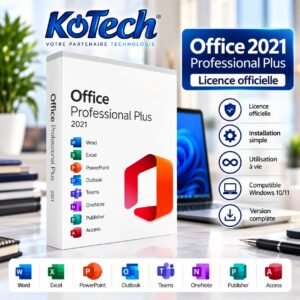 Microsoft Office 2021 Professional Plus, Licence Officielle Windows 10/11