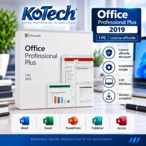 Microsoft Office Professional Plus 2019, Licence 1 PC Windows