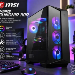 Gamer core i9-14900K / RTX 5060 – 8Giga / 32G DDR4 3200 ( 2X16G) / 2To nvme