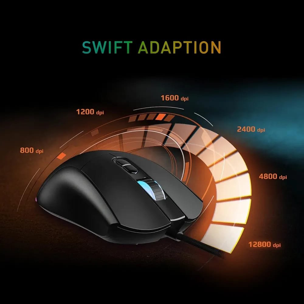 Clavier Gaming RGB + Souris Filaire MSI FORGE GK110 COMBO -QWERTY – Image 4