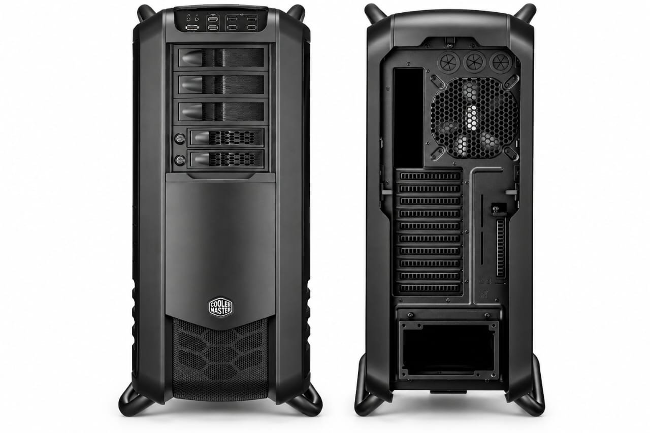 Boîtier PC Cooler Master Stacker Grand Tour  avec 3 Baies de Stockage Amovibles et Ventilateurs Intégrés