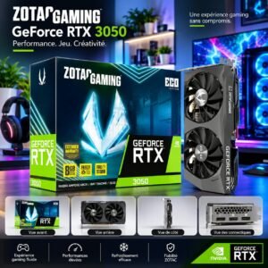 Carte graphique ZOTAC GAMING GeForce RTX 3050 8 Go GDDR6
