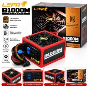 Alimentation 1000W LEPA B1000M MAXBRON 1000W 80 PLUS